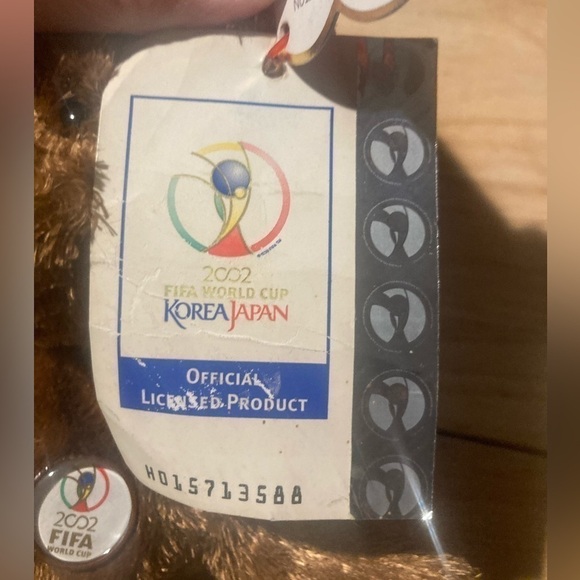 TY Champion beanie baby. From the 2002 FIFA World Cup. Brand new ! NWT - Picture 2 of 9